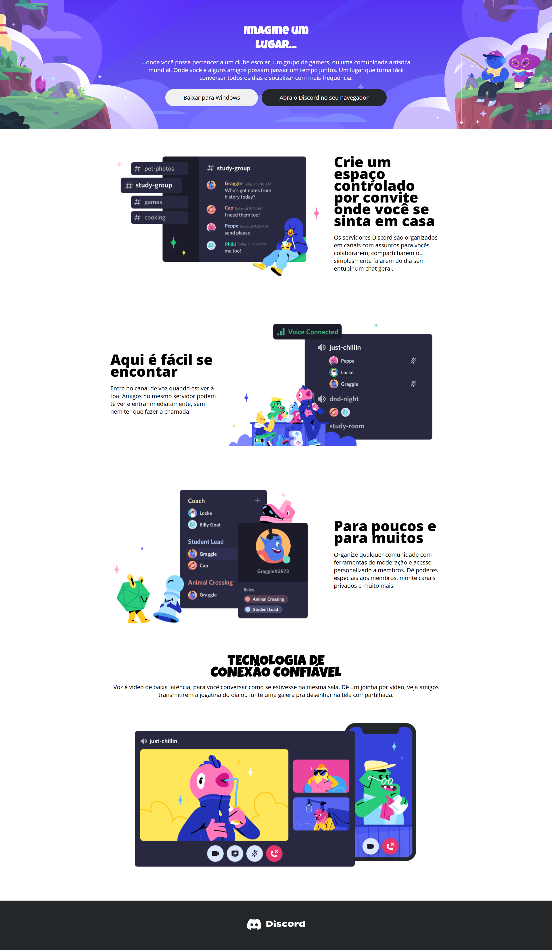Página do Discord